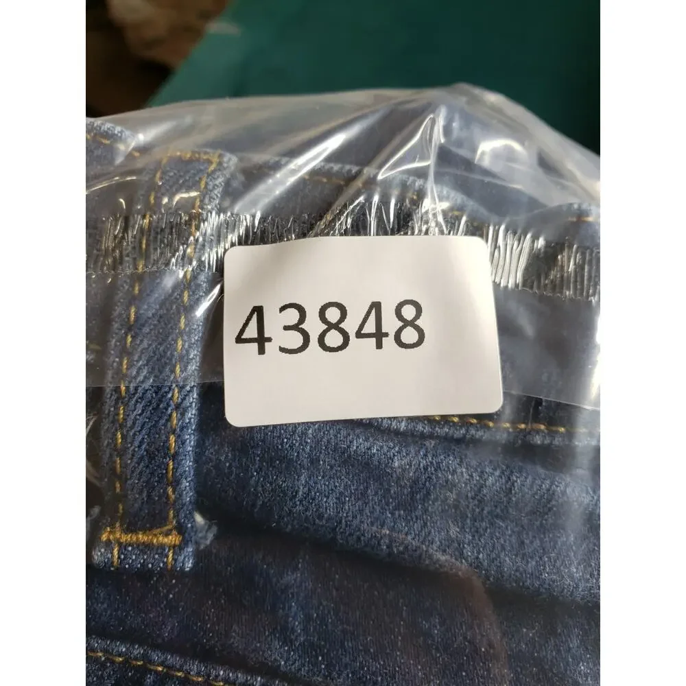 Lands End Jeans Size 40x28 Mens Blue Pants Stretch Denim Square Rigger Straight
